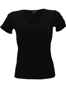 Armani SS15 Ladies T-Shirt in Black(38)