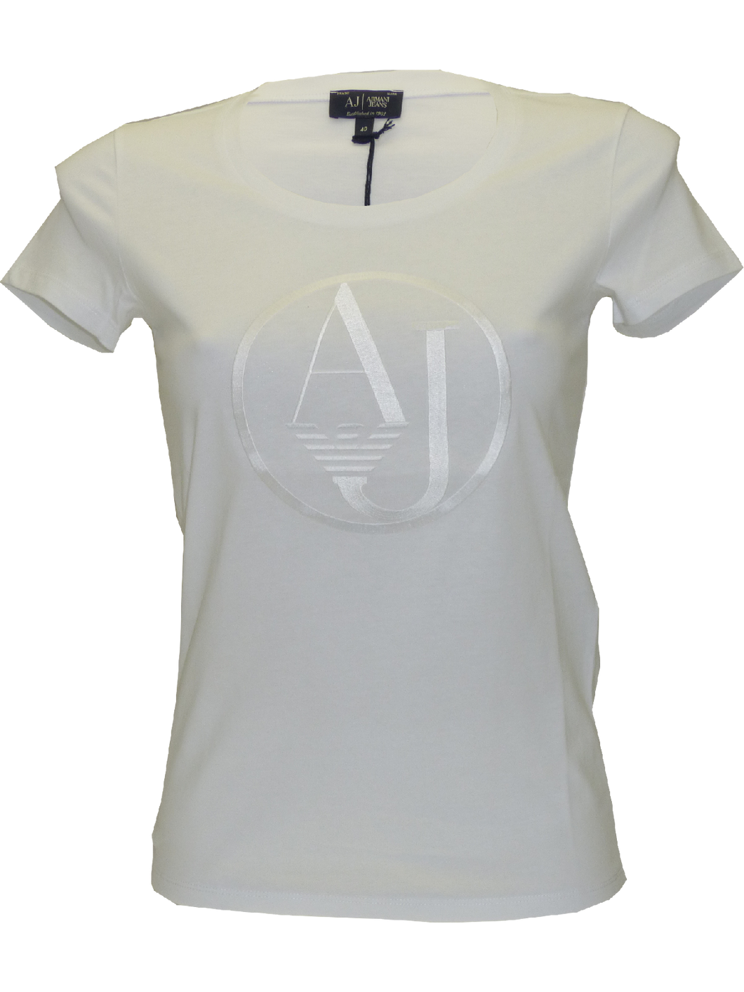 Armani SS15 Ladies T-Shirt in White(40)