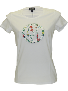 Armani SS15 Ladies T-Shirt in White(38)