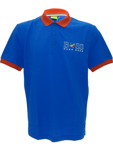 Hugo Boss World Cup Polo in Blue - Italy(L)