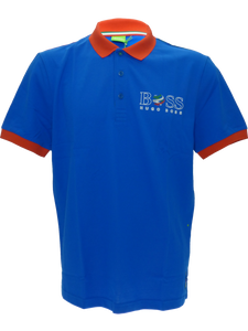 Hugo Boss World Cup Polo in Blue - Italy(L)