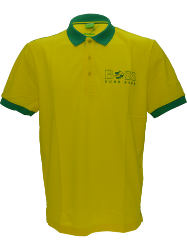 Hugo Boss World Cup Polo in Yellow - Brazil(XL)