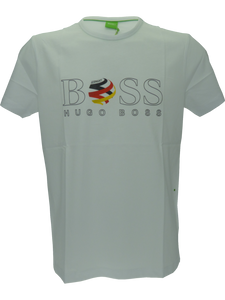 Hugo Boss Tee Flag T-Shirt in White - Germany(L)