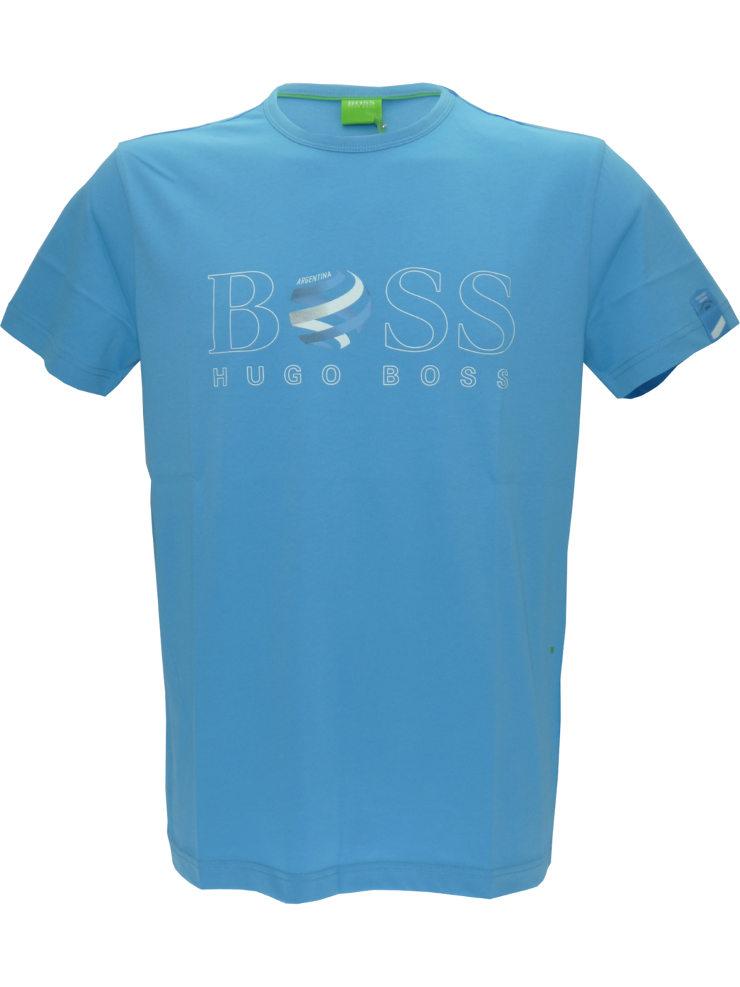 Hugo Boss Tee Flag T-Shirt in Light Blue - Argentina(L)