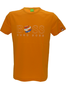 Hugo Boss Tee Flag T-Shirt in Orange - Netherlands (M)