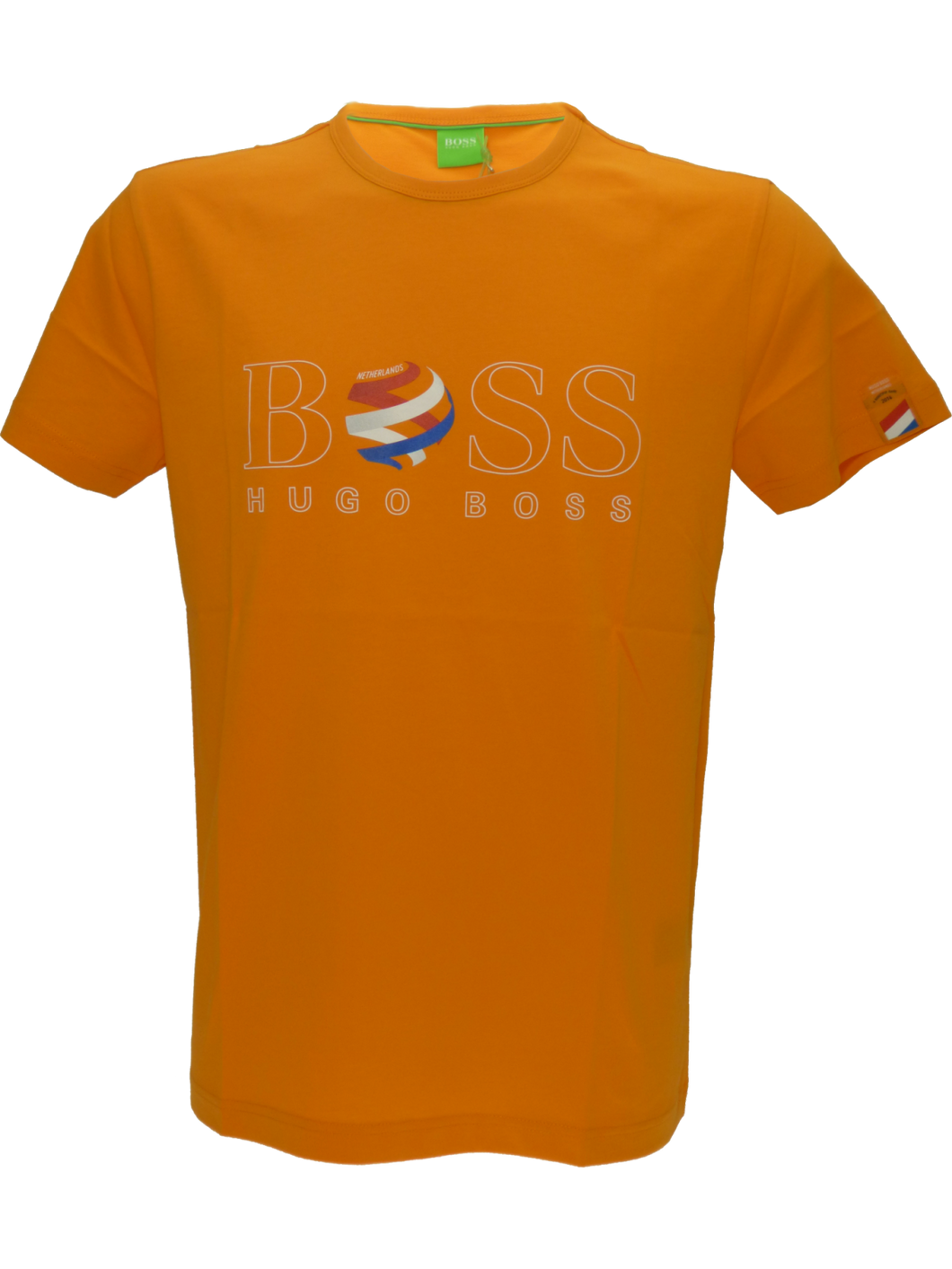 Hugo Boss Tee Flag T-Shirt in Orange - Netherlands (M)